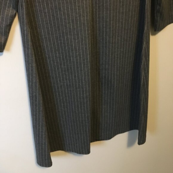 RACHEL Rachel Roy Grey Corporate Pinstripe Womens 3/4 Sleeve Shift Dress - 12 - Picture 6 of 16